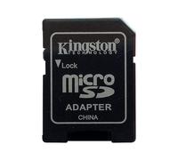 Original Kingston Technology 16GB/32GB/64GB/128GB Mini Genuine Micro SD Memory Card for Tablet, Mobile, Black (Adapter Only)