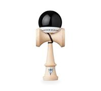 Original KROM Kendama Wooden for Beginners and Advanced Players - Pop LOL Black - Skill Game for Outdoor and Indoor Use - Wooden Toy with Cord and Ball