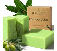 Original Laurel Soap Anatolian Naturals® 80% Laurel Oil 20% Olive Oil Real Turkish Laurel and Olive Soap Hair Body and Face Soap +-160 g Vegan Handmade (4)