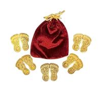 Original Laxmi Charan Paduka for Puja I Maa Lakshmi Feet/Maa Laxmi Charan Paduka for Home, Office & Temple for Prosperity I Size: 3Cm