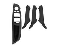 Original Left Hand Drive LHD Black Car Interior Inner Door Handle Panel Pull Trim Cover for BMW 5 Series F10 F18 F11(4pcs Black)