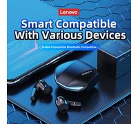 Original Lenovo GM2 Pro Gaming Earphone Bluetooth Wireless Dual Mode Earbuds Low Latency Headphones HD Call Headset With Mic New GM2 PRO Black
