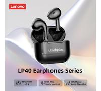 Original Lenovo LP40Pro LP40 LP40II Wireless Bluetooth 5.3 Earphones TWS HiFi Earbuds Sport headset Long Standby with Mic 2025 LP40 II Blue