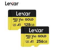 Original Lexar Professional Gold Micro SD Card 128GB 256GB V60 A1 C10 MicroSDXC Read Max 280MB/s For Camera Camcorder Drone