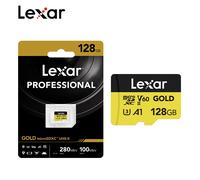 Original Lexar Professional Micro SD Card Gold 256GB Flash Card V60 A1 C10 TF Card MicroSDXC Read Max 280MB/s For Camera