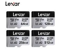 Original Lexar Professional SILVER PLUS MicroSDXC 64GB 128GB 256GB V30 A2 205MB/s TF Memory Card for 4K Device