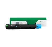 Original Lexmark 85D0HC0 High Capacity Cyan Return Programme Toner Cartridge
