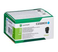 Original Lexmark C2320C0 Cyan Return Program Toner Cartridge (C2320C0)