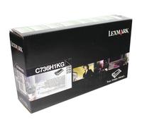 LEXMARK C736, X736, X738 toner cartridge black high capacity 12.000 pages 1-pack return program