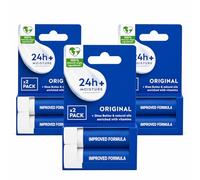 Original Lip Balm Therapy - Moisturizing Lip Butter for Dry & Chapped Lips - 4.8g per Stick (Pack of 6)