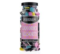 Original Liquorice Allsorts Retro Sweets Gift Jar By Berrymans Sweet Shop - Classic Sweets, Traditional Taste.