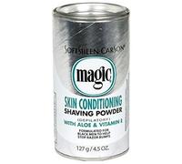 ORIGINAL MAGIC (DEPILATORY) NO RAZOR SHAVING POWDER 127GM STOPS RAZOR BUMPS SKIN CONDITIONING - SILVER by softsheen carson