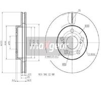 Original Maxgear Brake Disc 19-3340 for Lexus Toyota