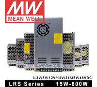 Original Mean Well RS-15/25 LRS-35/50/100/150/200/350/450/600 Series Meanwell 3.3V 5V 12V 15V 24V 36V 48V Switching Power Supply