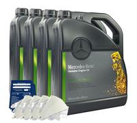 Original Mercedes-Benz Engine Oil 5W30 229.51 1-20 Liters Funnel Gloves