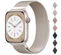 Original Metal Milanese Loop Compatible with Apple Watch Straps Women & Men | For iWatch Series 12 11 10 9 8 7 6 5 SE Ultra 4 3 2 1, Adjustable Magnetic Clasp Band 38mm 40mm 41mm 42mm 44mm 45mm 46mm 49mm