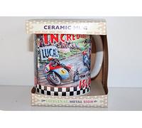 Original Metal Sign Co Isle of Man TT Incredible Racing on the Island Classic Retro Art Ceramic Mug in Gift Box