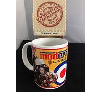 Original Metal Sign Co Scooter Modern Living Classic Retro Art Ceramic Mug in Gift Box