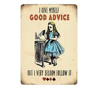 Original Metal Signs Good Advice - large Large Metal Sign, 40cm x 30cm