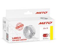 Original Meto Price Gun Labels Form "Special Price" (22 x 12 mm, 1-line, 6,000 Pieces, Fluorescent red, Permanent Adhesive)