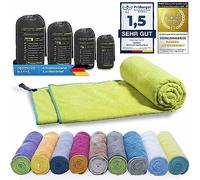 Original microfiber backpack sports towel for women and men travel towel extremely quick-drying sports beach and bath towel absorbent, light and antibacterial different sizes (60 x 30 cm, Lime)