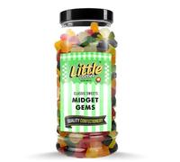 Original Midget Gems Retro Gift Jar - by Little Dotties | Traditional Candy Treats | Pick and Mix Sweets | 665 grams | Perfect for gifts | Birthdays | Fathers Day