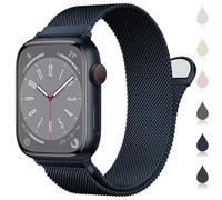 Original Milanese Loop Compatible with Apple Watch Straps 38mm 40mm 41mm 42mm 44mm 45mm 46mm 49mm Women & Men, Magnetic Clasp Adjustable Metal Bands for iWatch Series 11 10 9 8 7 6 5 4 2,Ultra 3,SE 3