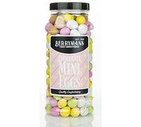 Original Mini Eggs Chocolate Retro Gift Jar by Berrymans Sweet Shop - Classic Sweets, Traditional Taste.