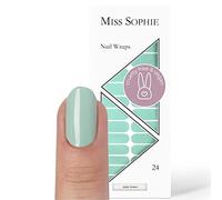 Original Miss Sophie Nail Foils Jade Green I 24 Ultra-Thin Nail Polish Strips Solid Green I for Fingernails & toenails I Holds on Natural as Well as Painted, Acrylic, Gel & Shellac Nails