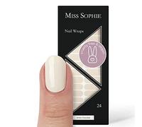Original Miss Sophie Nail Foils White Chocolate I 24 Ultra-Thin Nail Polish Strips Single Color in Nude Shades I Fingernails & toenails I for Natural, Lacquered, Acrylic, Gel & Shellac Nails