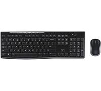 Original MK270 QWERTY US English Layout Wireless Keyboard & Mouse Combo for Windows, 2.4 GHz Wireless, Compact Mouse, 8 Multimedia and Shortcut Keys, for PC, Laptop, Mac (Black - US QWERTY)