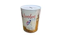 Original Money Box Design Oil Barrel Travel Large Piggy Bank for Adults Money Box Tin Gift XL (London - Umbrella, 10 x 8)