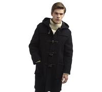 Original Montgomery Men's Classic Duffle Coat, 70% Wool 30% Polyester, Recycled Italian Wool Mix, Horn Toggles (UK, Alpha, S, Regular, Regular, Navy)