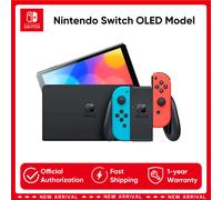 Original Nintendo Switch OLED Model 7 Inch Screen Joy-Con Handle Enhanced Audio Adjustable Console Stable TV Mode Video Game OLED Neon
