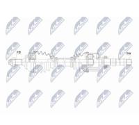 Original NTY Drive Shaft NPW-CT-160 For Citroën Opel