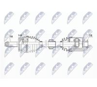 Driveshaft Front Axle Right NPW-HY-573 NTY for HYUNDAI SANTA FÉ II SANTA FÉ III