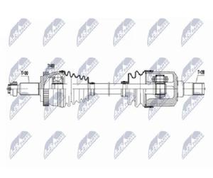 Original NTY Drive Shaft NPW-KA-411 For KIA