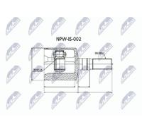Original NTY Joint Set Drive Shaft NPW-IS-002 For Isuzu