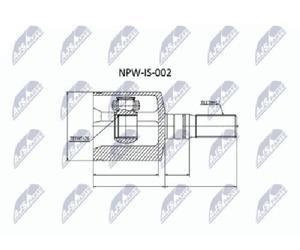 Original NTY Joint Set Drive Shaft NPW-IS-002 For Isuzu
