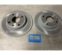 Original OEM Vauxhall Corsa C Rear Solid Brake Disc Pair 9196592
