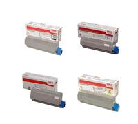 Original Oki 46490404 Toner Value Pack (B/C/M/Y)