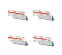 Original Oki 46861308 Toner Value Pack (B/C/M/Y)
