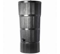 Original Organics 150L Woodgrain Effect Polybutt Water Butt - Black