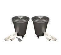 Original Organics 2 X 27L Bokashi Compost Bins - Twin Indoor Kitchen Composting Kit