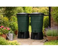 Original Organics 200L Garden Lake Water Butt Twin Pack With Standard Diverter