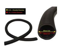 Original Organics 25mm Water Butt Extension Hose Black Per Metre Flexible Pipe