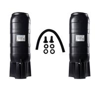 Original Organics Rainfall 100L Water Butt Twin Kit - Black, Includes Stands, Hose Connector Taps, Universal Diverters & Linking Kit