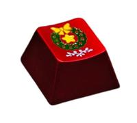 Original original aluminum alloy metal key cap with colorful Christmas theme for keyboard customization