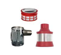 Original Part Pack Handheld Vacuum Cleaner Accessories Dust Cup HEPA Filter Front Filter Cyclone Assembly Red.Compatible For Roborock H6 (Color : ABC)