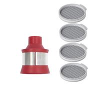 Original Part Pack Handheld Vacuum Cleaner Accessories Dust Cup HEPA Filter Front Filter Cyclone Assembly Red.Compatible For Roborock H6 (Color : A4)